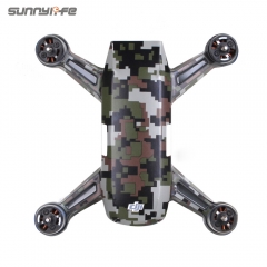 Sunnylife PVC Carbon Fiber Graphic Decals Camouflage Stickers Waterproof Skin for DJI SPARK