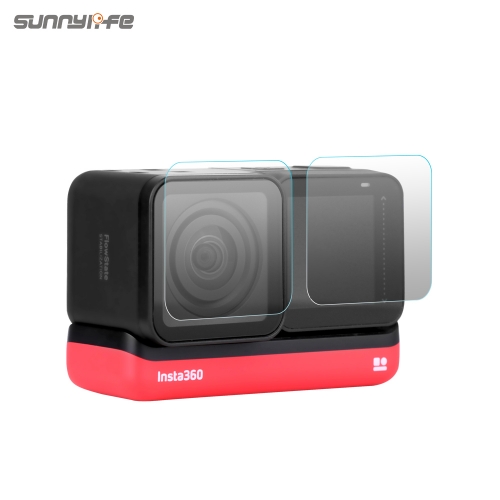 Sunnylife Screen Film 4K Lens Film Tempered Glass Film Set for Insta360 ONE R/RS