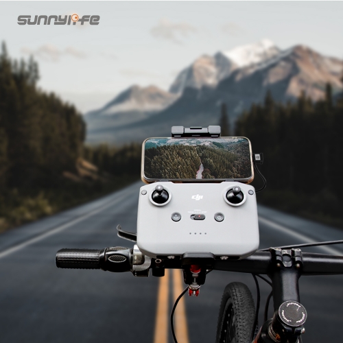 Sunnylife Remote Controller Bracket Bicycle Clamp Following Shot Action Camera Holder for Mavic 3/Air 2S/Mini 2/Mavic Air 2