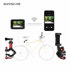 Sunnylife Bike Seat Post Clamp Action Camera Holder Bicycle Mobile Phone Navigation Bracket for Action 4/GoPro 12/Insta360 GO 3