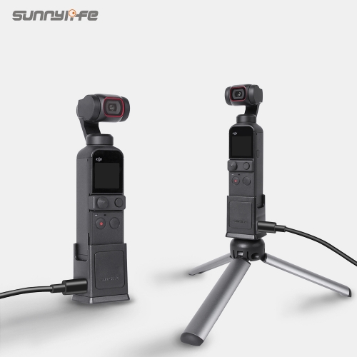 Sunnylife Adapter Base Dual Type-C Charging Ports 1/4in Screw Hole Adapter Connector for Pocket 2/Osmo Pocket