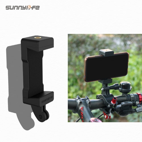 Sunnylife Universal Mobile Phone Holder Clip Mount w/GoPro Adapter Accessories Bicycle Navigation Bracket