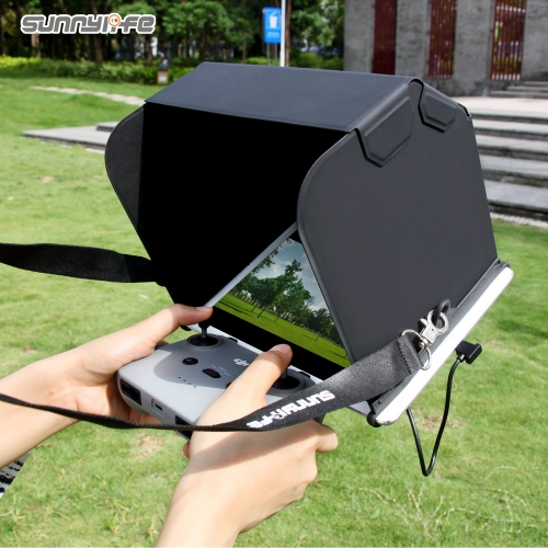Sunnylife ZG70 Tablet Sun Hood 7.9/9.7/11in Remote Controller Sunshade Foldable Magnetic PU Leather Hood for Mavic Mini/ Mavic Air 2S/Mavic 2, etc.