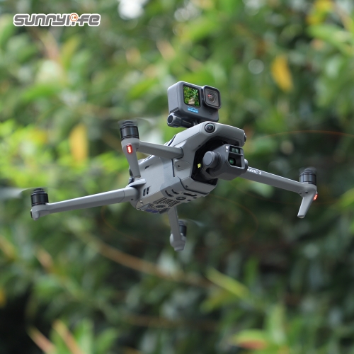 Sunnylife Drone Light Bracket Sports Camera Holder for Mavic 3 for OSMO ACTION 3/ ACTION 2/ GoPro 10/ GoPro 8 Camera