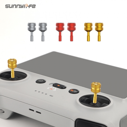 Sunnylife Aluminum Alloy Control Sticks Thumb Rocker Storable Joysticks Accessories for DJI RC Mini 3 Pro Controller