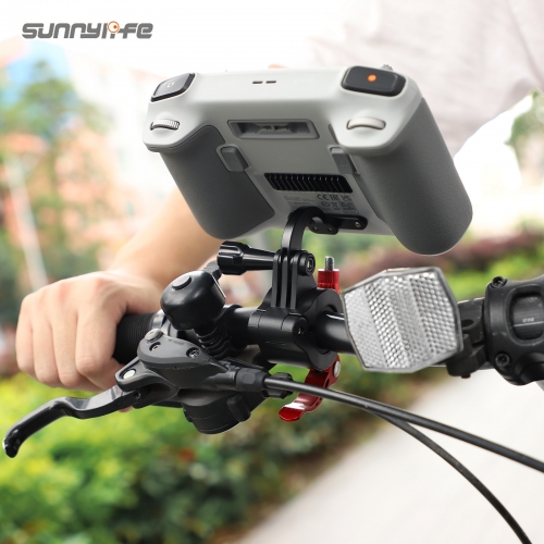 Sunnylife Remote Controller Holder on Bicycle Following Shot Action Camera Bracket Mount for Mini 3 Pro DJI RC
