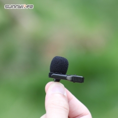 Lavalier Microphone Clip-on Lav Mini Mic Video Recording Interviews Living Performance for Insta360 X4/ Pocket 3/ Action 3