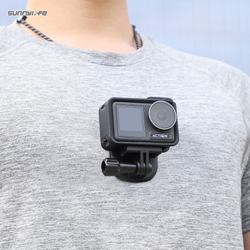 Sunnylife Magnetic Action Camera Neck Mount Chest Body Camera Necklace Lanyard POV Vlog Holder for GoPro 12/ Insta360 GO 3/ Action 4
