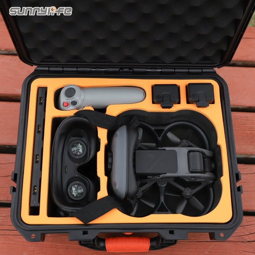 Sunnylife Upgraded Safety Carrying Case Waterproof Hard Case Goggles Integra Bag for DJI Avata Explorer/ Pro-View Combo