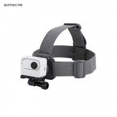 Sunnylife 360 Degree Rotation Head Mount Strap Wearing Head Belt POV Action Camera Mount for Insta360 GO 3 /GoPro 12/ Action 4