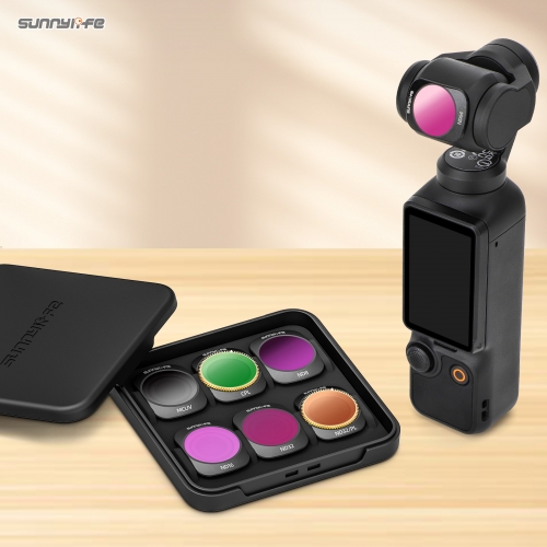 Sunnylife Lens Filters Magnetic Metal Adjustable CPL Filters ND256 ND64/PL ND32/PL MCUV Accessories for OSMO POCKET 3