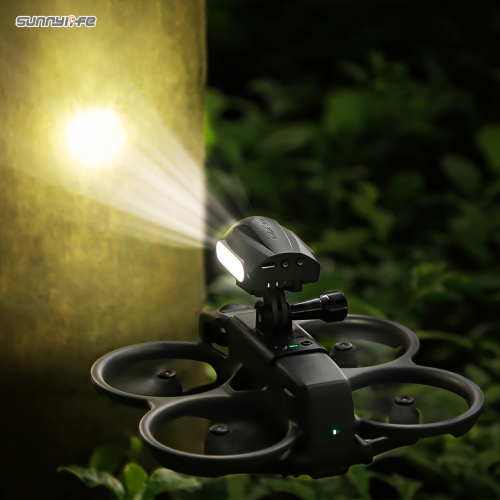 Sunnylife Action Camera Holder Mount Drone Light Bracket Lamp for Avata 2 for ACTION 2/ Insta360 GO3 Camera