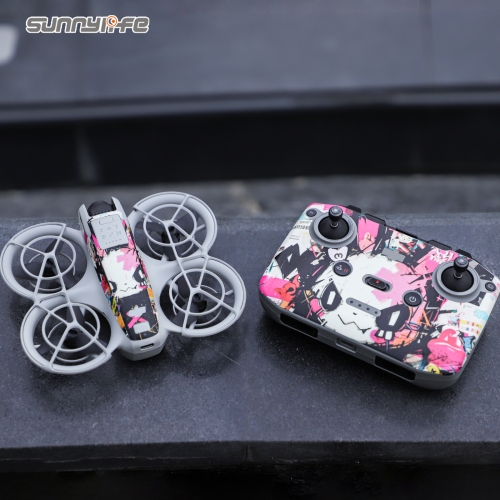 Sunnylife Colored Stickers Protective Film Scratch-proof Decals Skin Wrap Vlog Drone Accessories for DJI NEO