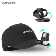 Sunnylife Baseball Hat Clip Mount Baseball Cap Clamp Quick Release Mount Camera POV Vlog Holder Accessories for Insta360 GO 3S/ GO 3