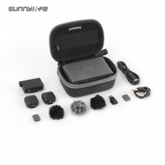 Sunnylife Mini Carrying Case Wireless Microphone Storage Bag Hard Case Outdoor Traveling Vlog Accessories for Mic Mini