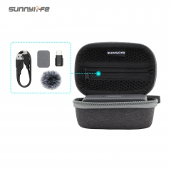 Sunnylife Mini Carrying Case Wireless Microphone Storage Bag Hard Case Outdoor Traveling Vlog Accessories for Mic Mini