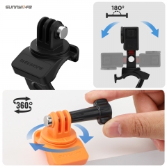 Sunnylife Action Camera Flexible Mount 360 Strap Wrap Band Mount Bike Tube Clip Holder for Action 5 Pro 4/3 GoPro 13 Insta360