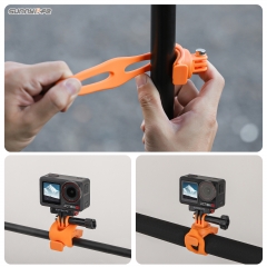 Sunnylife Action Camera Flexible Mount 360 Strap Wrap Band Mount Bike Tube Clip Holder for Action 5 Pro 4/3 GoPro 13 Insta360