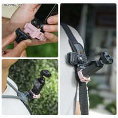 Sunnylife Quick Release Adapter Mount Frame Two-Way Adapter Expansion Selfie Stick Tripod Adapter Cam Accessories for OSMO POCKET 3