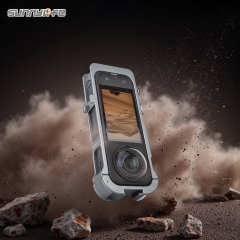 Sunnylife Magnetic Protective Case Adapter Frame Silicone Lens Cover Cold Shoe Brackets Housing Shell Cover for Insta360 X5