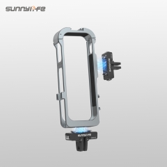 Sunnylife Magnetic Protective Case Adapter Frame Silicone Lens Cover Cold Shoe Brackets Housing Shell Cover for Insta360 X5