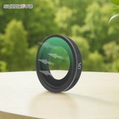 Sunnylife Lens Filters Aluminum Alloy Adjustable CPL Filters BLACK MIST 1/4 ND64/PL MCUV Accessories for Insta360 GO Ultra