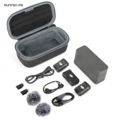 Sunnylife Mini Carrying Case Wireless Microphone Storage Bag Hard Case Outdoor Traveling Vlog Accessories for DJI Mic 3/2/1