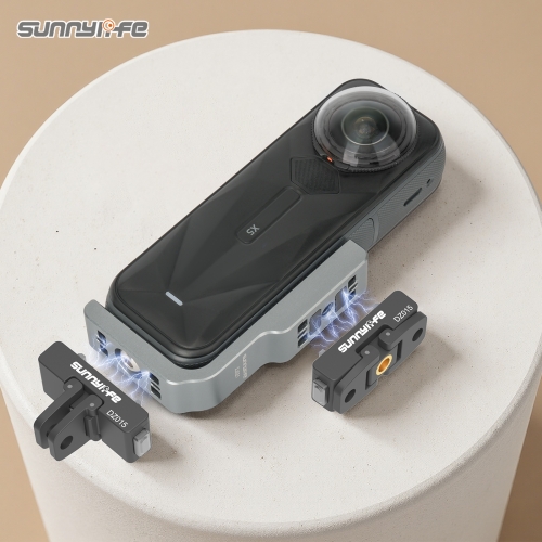 Sunnylife L-Type Vertical-Horizontal Magnetic Mount with DZ015 Magnetic Adapter Quick Release Mount Adapter Stand for Insta360 X5/4
