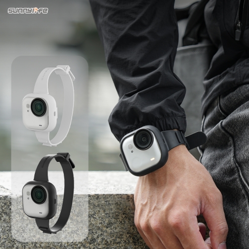 Sunnylife Expansion Band Strap Silicone Protective Cover Wristband Backpack Bicycle Stripe Cat Collar for Insta360 GO Ultra