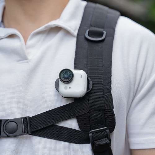 Sunnylife Magnetic Backpack Clip Action Camera Clamp Vertical-Horizontal Mount Accessories for Insta360 GO Ultra