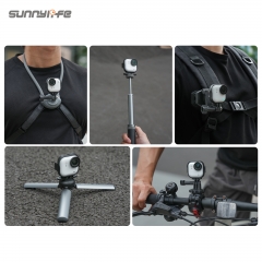 Sunnylife Foldable Vertical-Horizontal Adapter Mount Protective Frame Mounting Brackets Housing Case for Insta360 GO Ultra