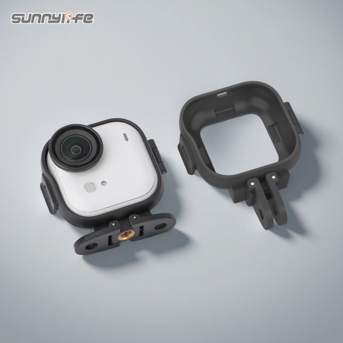 Sunnylife Foldable Vertical-Horizontal Adapter Mount Protective Frame Mounting Brackets Housing Case for Insta360 GO Ultra