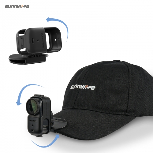 Sunnylife Baseball Hat Clip Mount Baseball Cap Clamp Quick Release Mount Camera POV Vlog Holder Accessories for Osmo Nano