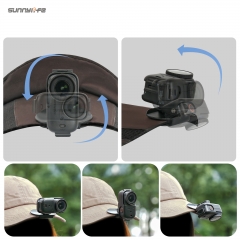 Sunnylife Baseball Hat Clip Mount Baseball Cap Clamp Quick Release Mount Camera POV Vlog Holder Accessories for Osmo Nano