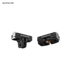 Sunnylife Dual-Direction Magnetic Mount Quick-Release Adapter Mount 1/4 Screw Foldable 2-prong Design for Osmo Nano/Action 6