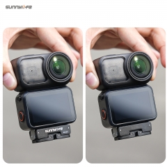 Sunnylife Dual-Direction Magnetic Mount Quick-Release Adapter Mount 1/4 Screw Foldable 2-prong Design for Osmo Nano/Action 6