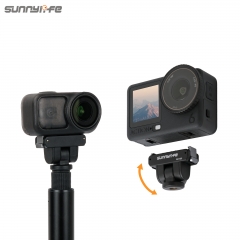 Sunnylife Dual-Direction Magnetic Quick Release Adapter Mount 1/4”180 Degree Tilt Selfie Stick Adapter Stand for OSMO Nano