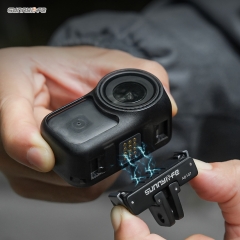 Sunnylife Dual-Direction Magnetic Mount Quick-Release Adapter Mount 1/4 Screw Foldable 2-prong Design for Osmo Nano/Action 6
