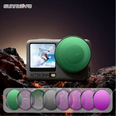 Sunnylife Lens Filters Aluminum Alloy CPL Filters ND8 ND16 ND64 ND32 MCUV Accessories for Osmo Action 6