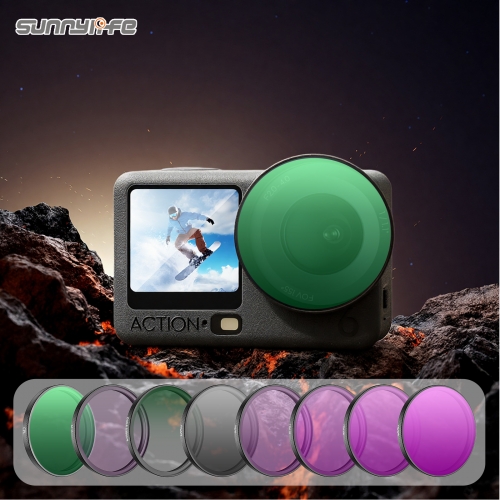 Sunnylife Lens Filters Aluminum Alloy CPL Filters ND8 ND16 ND64 ND32 MCUV Accessories for Osmo Action 6