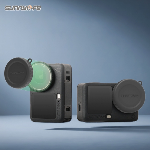 Sunnylife Silicone Lens Cover Scratch-Proof Camera Cover Protector Protective Lens Guard Protector for OSMO ACTION 6