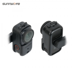 Sunnylife 360° Rotation Adjustable Cold Shoe Vertical-Horizontal Adapter Mount Protective Frame Mounting Brackets Housing Case for OSMO NANO