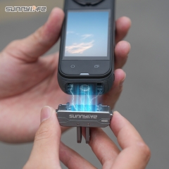 Sunnylife Metal Magnetic Quick Release Adapter Mount Action Camera Foldable Cam Stand 1/4