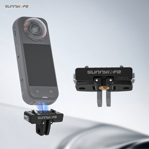 Sunnylife Magnetic Quick Release Adapter Mount Action Camera Foldable Cam Stand for Insta360 X4 Air/X5/Ace/Ace Pro2/1