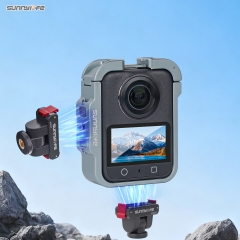 Sunnylife Metal Magnetic Housing Cage Cold Shoe Adapter Frame Mount Protective Case Cover Accessories for OSMO 360