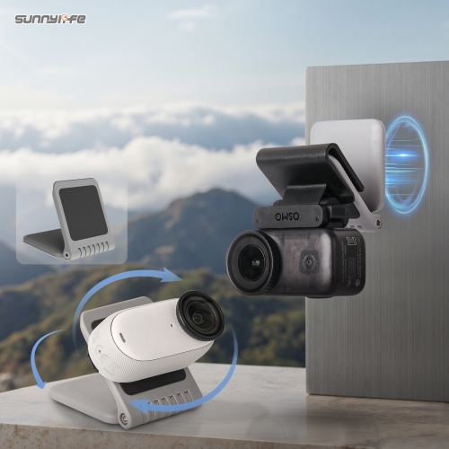 Sunnylife Universal Magnetic Mount Portable Tabletop Base Bracket Angles Adjustable 180° Rotation Accessories for Mini Cameras