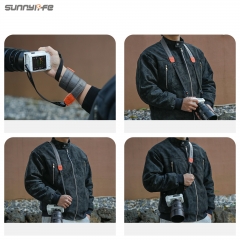 Sunnylife Universal Quick-Release Shoulder Strap Adjustable Shoulder Lanyard 3.2cm-Wide Safe Rope for DSLR Cameras