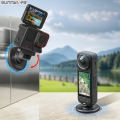 Sunnylife Quick-Release Magnetic Base Mount 1/4” 180° Tilt Adjustable Tabletop Base Bracket for Insta360 X4 Air/X5/Ace Pro 2/1/Ace
