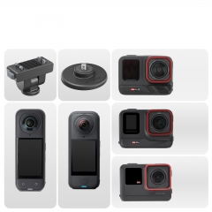 Sunnylife Quick-Release Magnetic Base Mount 1/4” 180° Tilt Adjustable Tabletop Base Bracket for Insta360 X4 Air/X5/Ace Pro 2/1/Ace