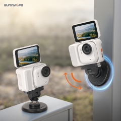 Sunnylife Quick-Release Magnetic Base Mount 1/4in 180° Tilt Adjustable Tabletop Base Bracket for Insta360 GO Ultra
